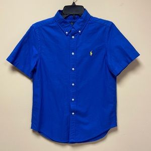 Ralph Lauren royal blue shirt big boys size large (14-16)